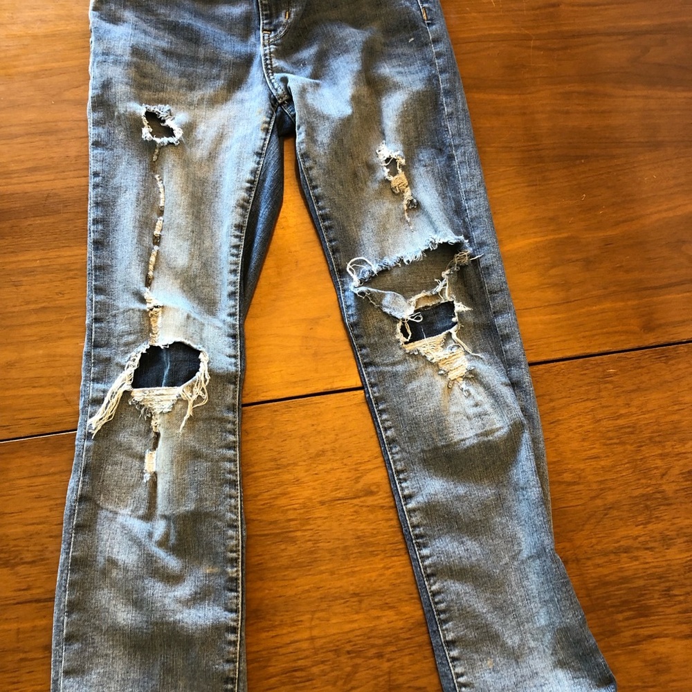 Distressed Jeans for Big Boys